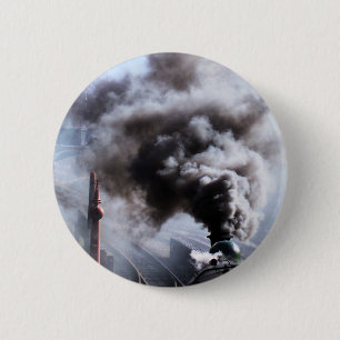STEAM TRAINS RONDE BUTTON 5,7 CM