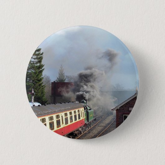 STEAM TRAINS RONDE BUTTON 5,7 CM (Voorkant)
