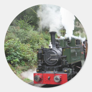 STEAM TRAINS RONDE STICKER