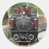 STEAM TRAINS RONDE STICKER (Voorkant)