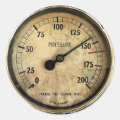 STEAM TRAINS RONDE STICKER (Voorkant)