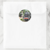 STEAM TRAINS RONDE STICKER (Tas)