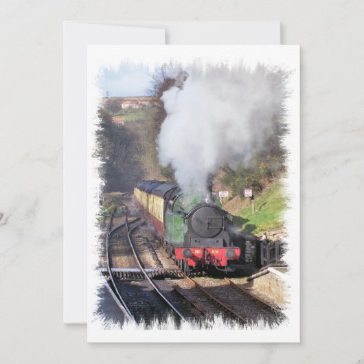 STEAM TRAINS-uitnodiging (Voorkant)