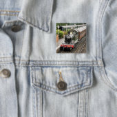 STEAM TRAINS VIERKANTE BUTTON 5,1 CM (In situ)