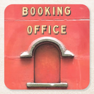 STEAM TRAINS VIERKANTE KARTONNEN ONDERZETTER