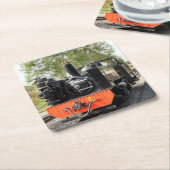 STEAM TRAINS VIERKANTE KARTONNEN ONDERZETTER (Schuin)