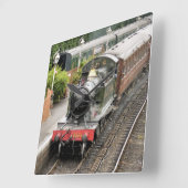 STEAM TRAINS VIERKANTE KLOK (Hoek)