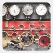 STEAM TRAINS VIERKANTE STICKER (Voorkant)