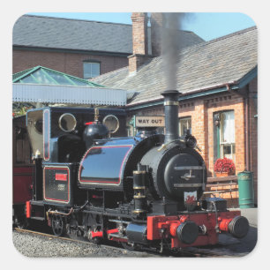 STEAM TRAINS VIERKANTE STICKER