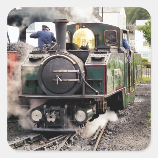 STEAM TRAINS VIERKANTE STICKER (Voorkant)