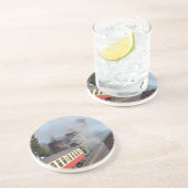 STEAM TRAINS ZANDSTEEN ONDERZETTER (Zijkant)