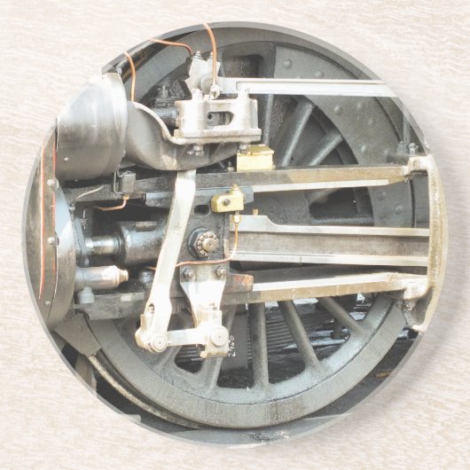 STEAM TRAINS ZANDSTEEN ONDERZETTER (Voorkant)