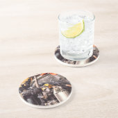 STEAM TRAINS ZANDSTEEN ONDERZETTER (Zijkant)