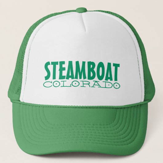 Steamboat Springs Colorado simple casquette vert (Devant)
