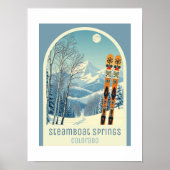 Steamboat Springs Colorado ski vacation Poster (Devant)