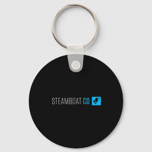 Steamboat Springs Colorado Snowboard Box Type Sleutelhanger