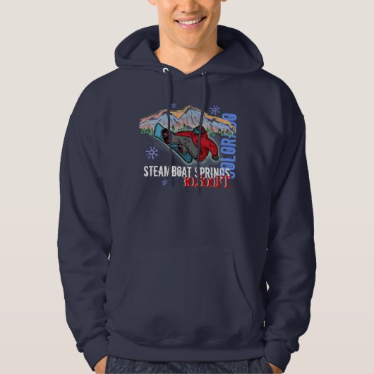 Steamboat Springs Colorado sweat - shirt à capuche (Devant)