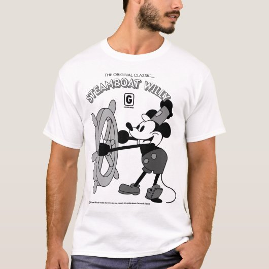 Steamboat Willie Retro T-Shirt (Devant)