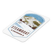 Steamboot Colorado Ski Badge Magneet (Linkerzijde)