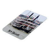 Steamboot op de Mississippi Magneet (Linkerzijde)