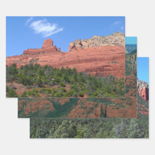 Steamboot Rock in Sedona Arizona Fotografie Inpakpapier Vel