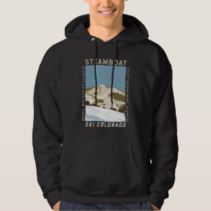 Steamboot Ski Area Winter Colorado Hoodie