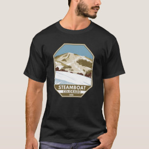 Steamboot Ski Area Winter Colorado T-shirt