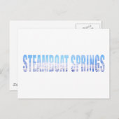 Steamboot Springs Briefkaart (Voorkant / Achterkant)