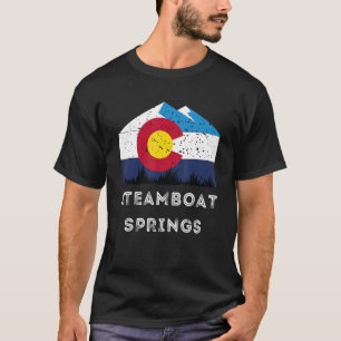 Steamboot Springs Colorado Graphic Ski T-shirt