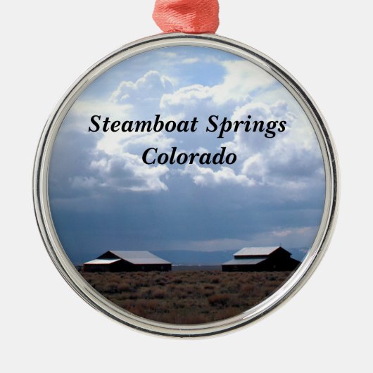 Steamboot Springs, Colorado Metalen Ornament (Voorkant)