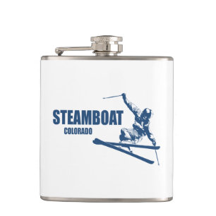 Steamboot Springs Colorado Skier Heupfles