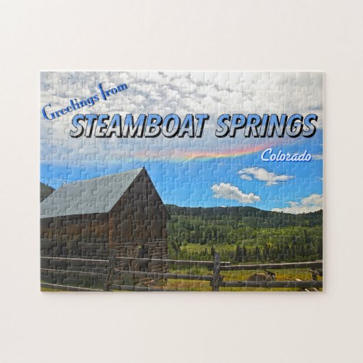 Steamboot Springs, Colorado - stijl Legpuzzel (Horizontaal)