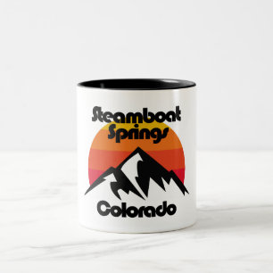 Steamboot Springs Colorado Tweekleurige Koffiemok