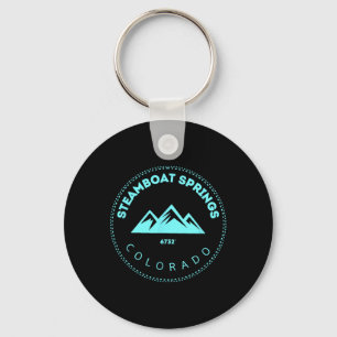 Steamboot Springs Colorado verhoogde de berg tot Sleutelhanger