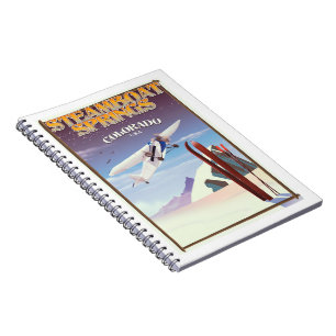 Steamboot Springs colorado vintage-poster Notitieboek