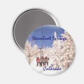 Steamboot Springs magnet Magneet (Voorkant / Achterkant)
