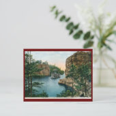 Steamboot, Vintage van de Wisconsin Briefkaart (Staand voorkant)