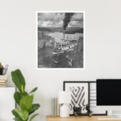 Steamboot Yukon Territory 1920 Poster (Thuiskantoor)