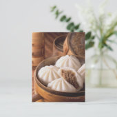 Steamed Bun Briefkaart (Staand voorkant)