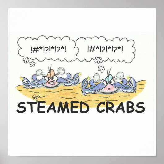 Steamed Crab Print (Voorkant)