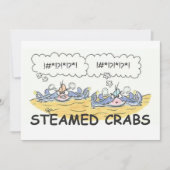Steamed Crabs Invitation Kaart (Voorkant)