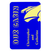 Steamer Blue Stateroom Deurmarkering Magneet (Verticaal)