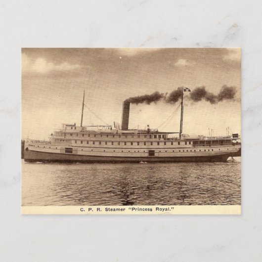  Steamer Briefkaart (Voorkant)