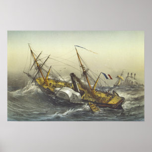 Steamer Fulton Poster