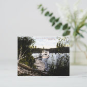 Steamer op de Saskatchewan, Edmonton, Alta. Briefkaart (Staand voorkant)