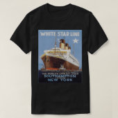 Steamer Ship  Ocean Liner Retro Sailing T-shirt (Design voorkant)