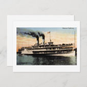 Steamer Tashmoo Briefkaart (Voorkant / Achterkant)