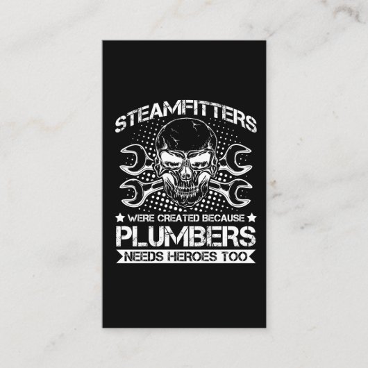 Steamfitter Humor Steam Pipefitter Visitekaartje (Voorkant)