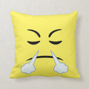 Steaming Emoji Kussen