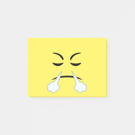 Steaming Emoji Post-it® Notes (Voorkant)
